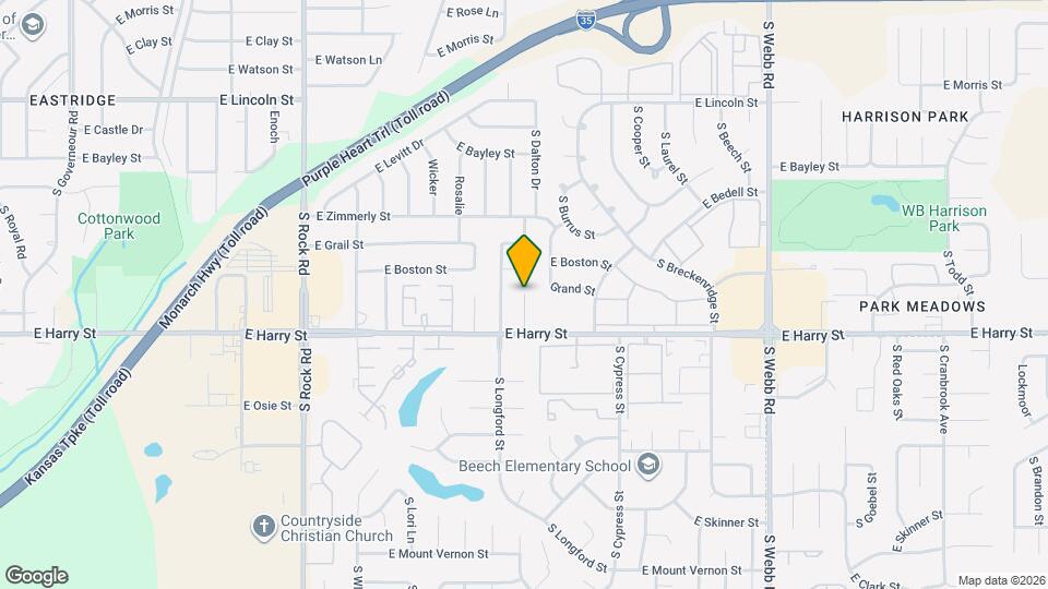8742 E Harry Ct Map and Location Details