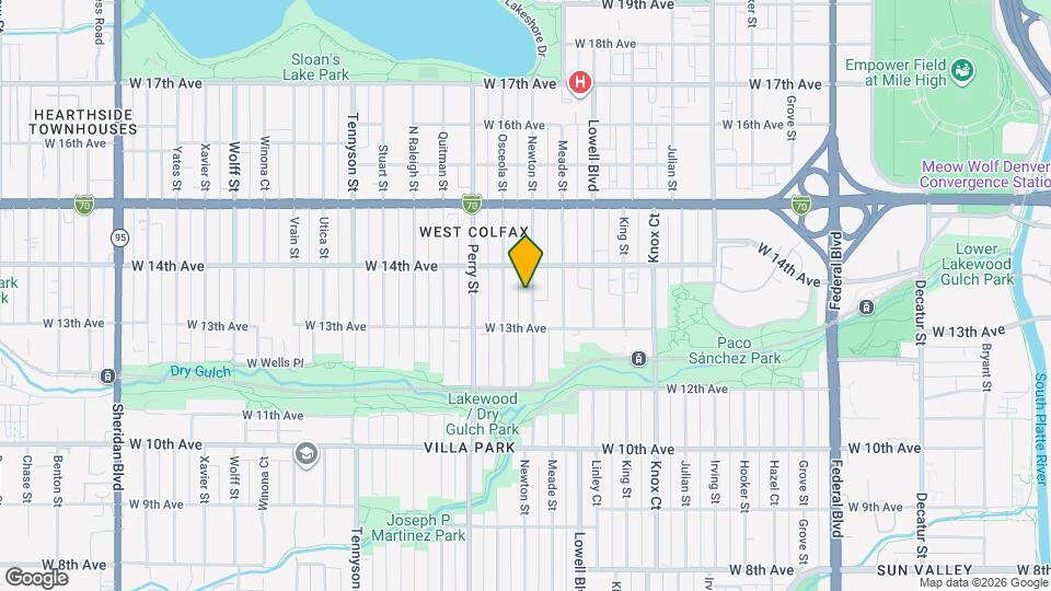 1357 Newton St Map and Location Details