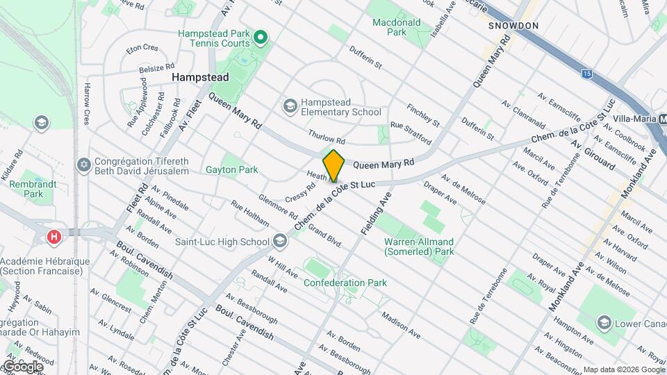 6001 De La Côte-Saint-Luc Ch Map and Location Details