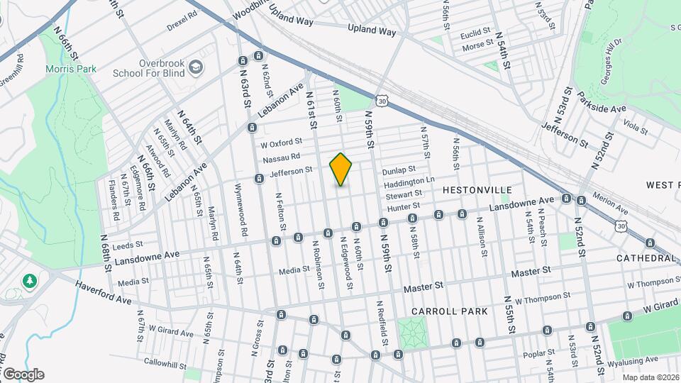 1709 N Edgewood St Map and Location Details