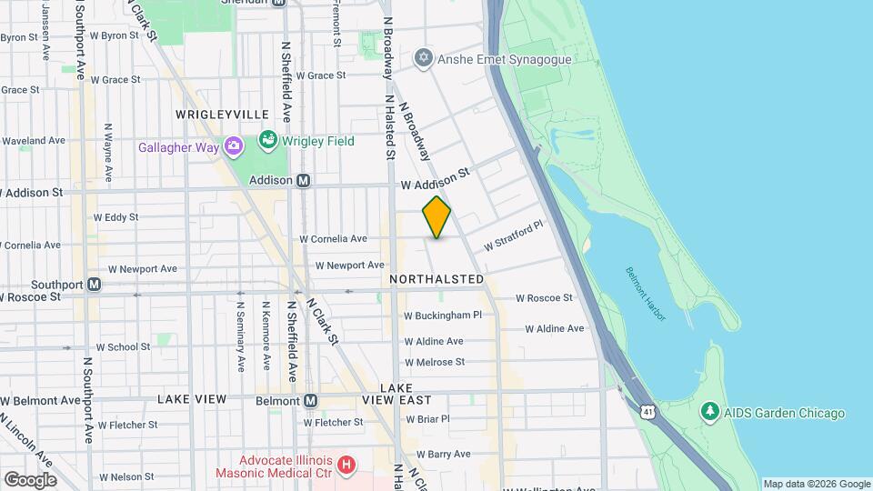 707 W Cornelia Ave Map and Location Details