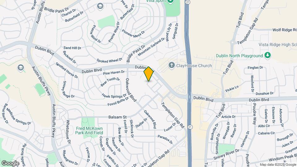 5609 Shamrock Heights Map and Location Details
