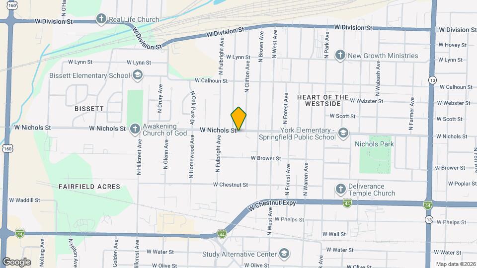 2614 W Nichols St Map and Location Details