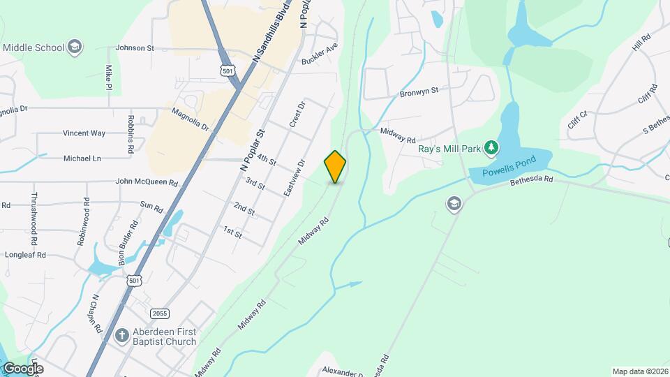 595 Midway Rd Map and Location Details