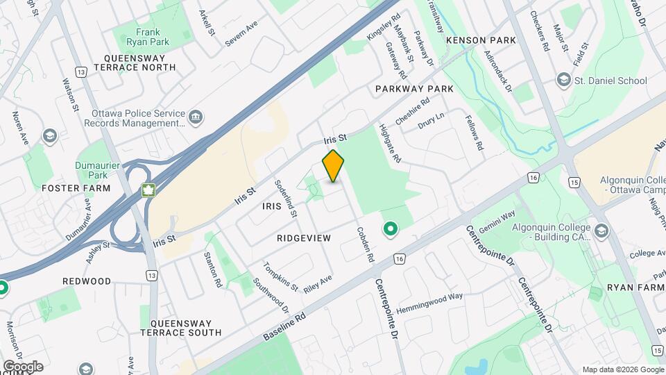 2291 Badger Crescent Map and Location Details