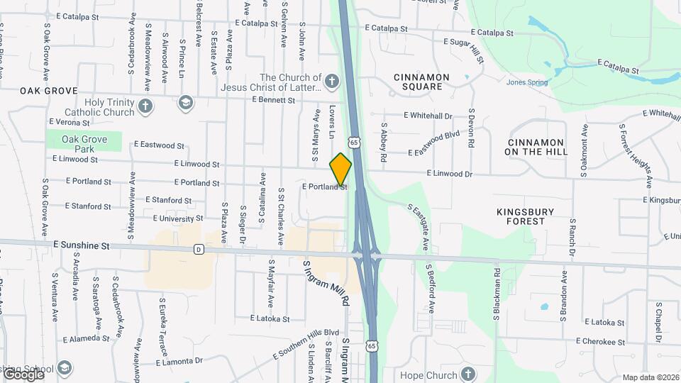 3340 E Portland St Map and Location Details