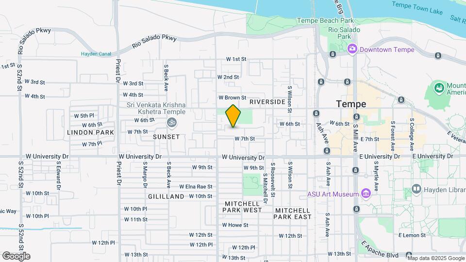 615 S Hardy Dr Map and Location Details
