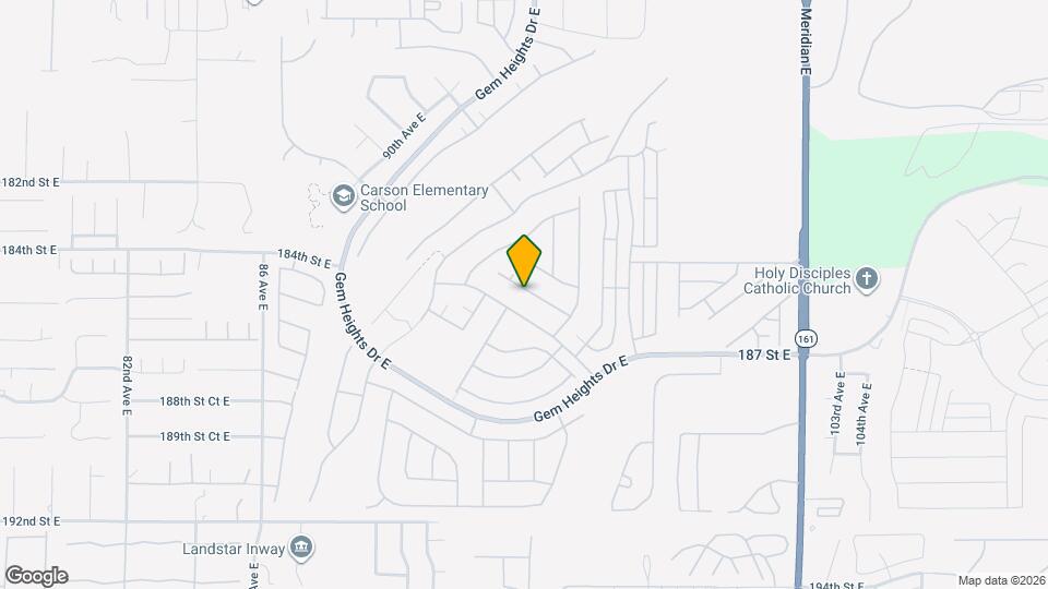 9430 185th St Ct E Map and Location Details