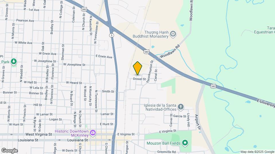 601 Drexel St Map and Location Details