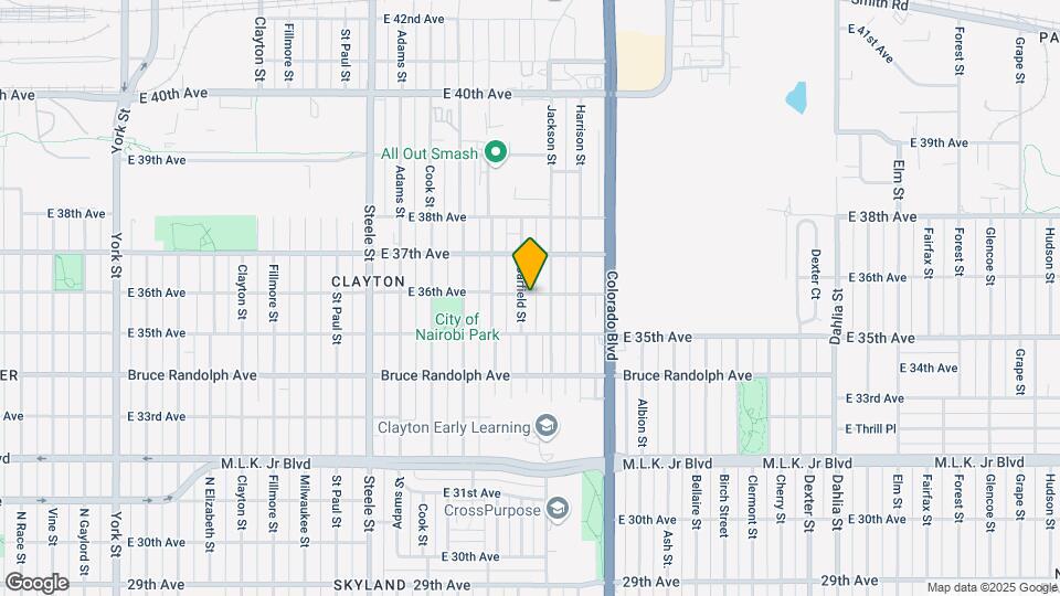 3560 Garfield St Map and Location Details