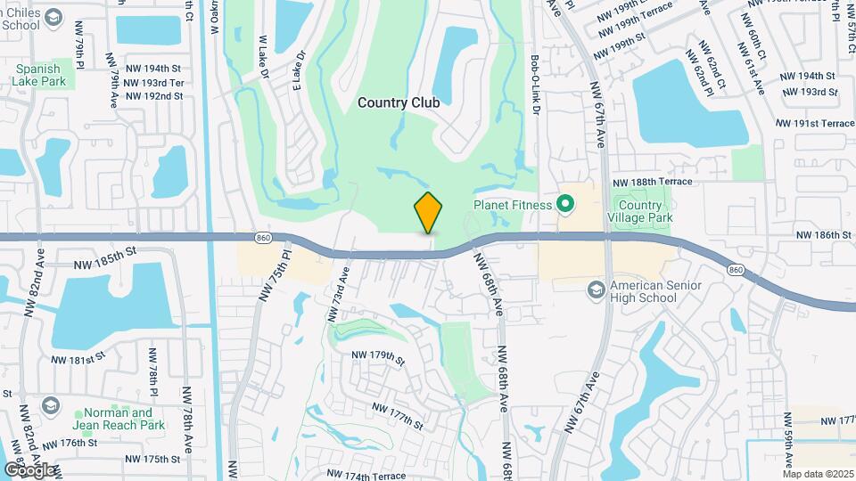 6955 NW 186th St, Unit F409 Map and Location Details