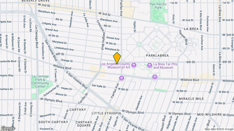 6125 Orange St Map and Location Details