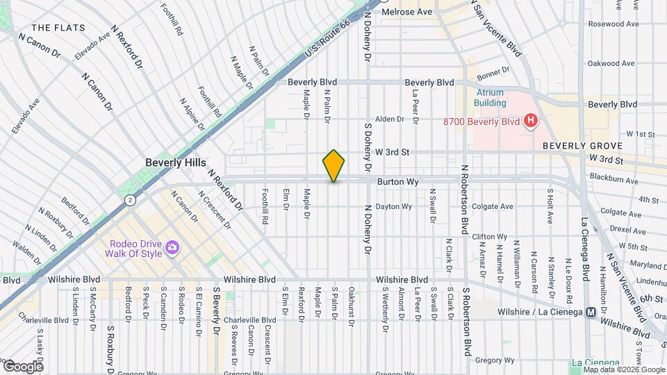 312 N Palm Dr Map and Location Details