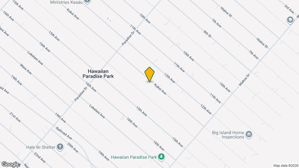 15-1834 13th Ave, Unit Ohana Unit B Map and Location Details