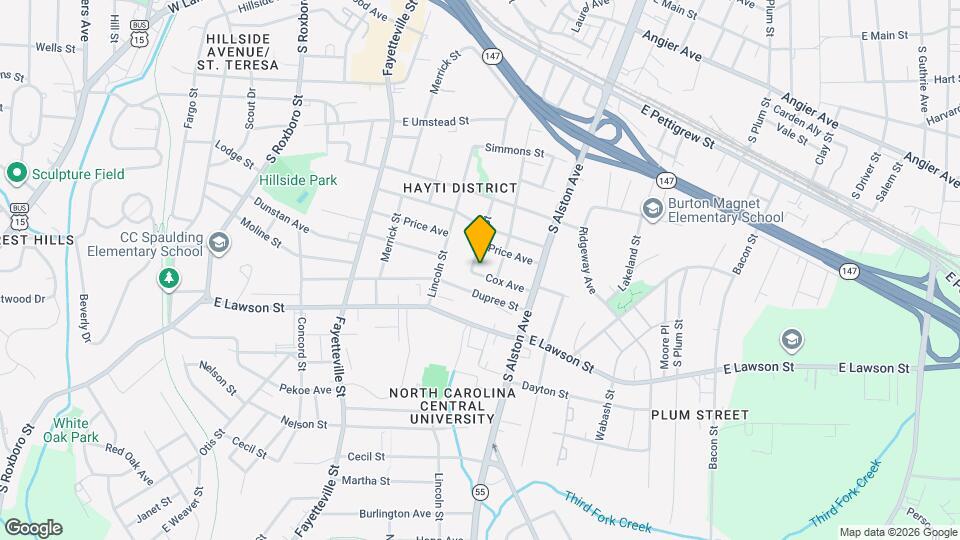 1213 Grant St Map and Location Details