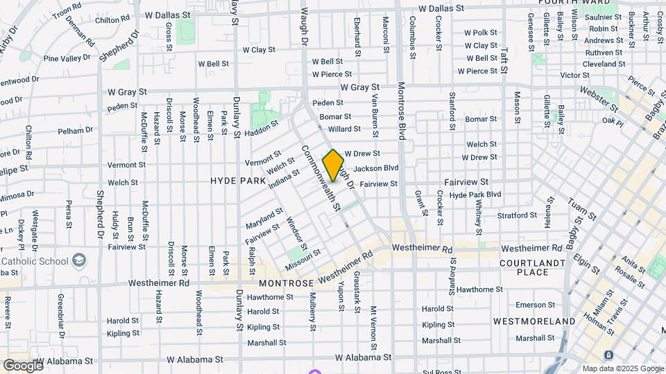 Live Montrose 2301 Commonwealth Mapa y Detalles de la Ubicación