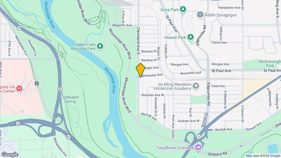 1266 Cleveland Ave S Mapa y Detalles de la Ubicación