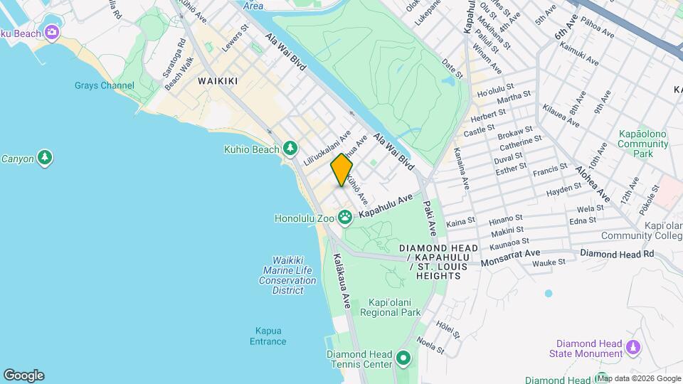 155 Paoakalani Ave Map and Location Details