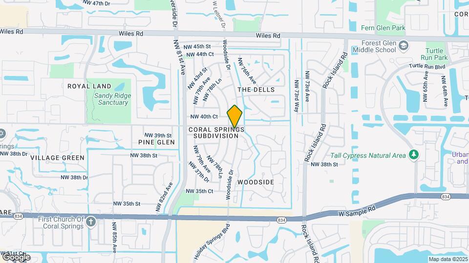3990 Woodside Dr Map and Location Details