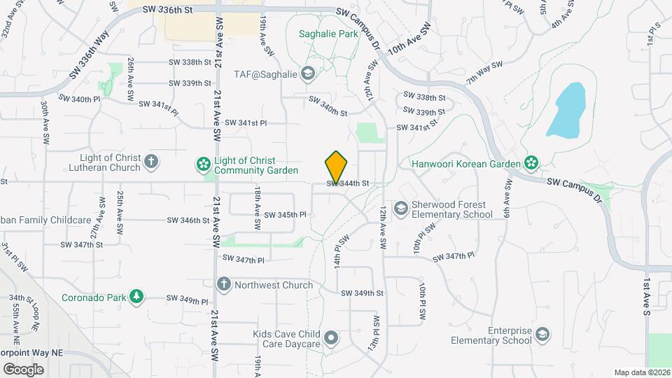 1414 SW 344th Pl Map and Location Details