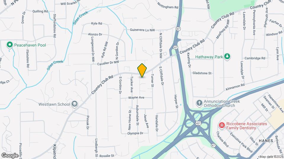 3814 Country Club Rd Map and Location Details