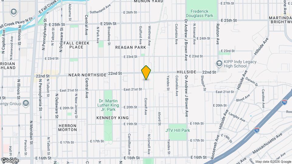 2125 Bellefontaine St Mapa y Detalles de la Ubicación