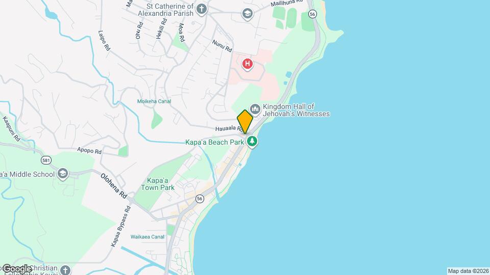 Kaua'i Beach Apartments Map and Location Details