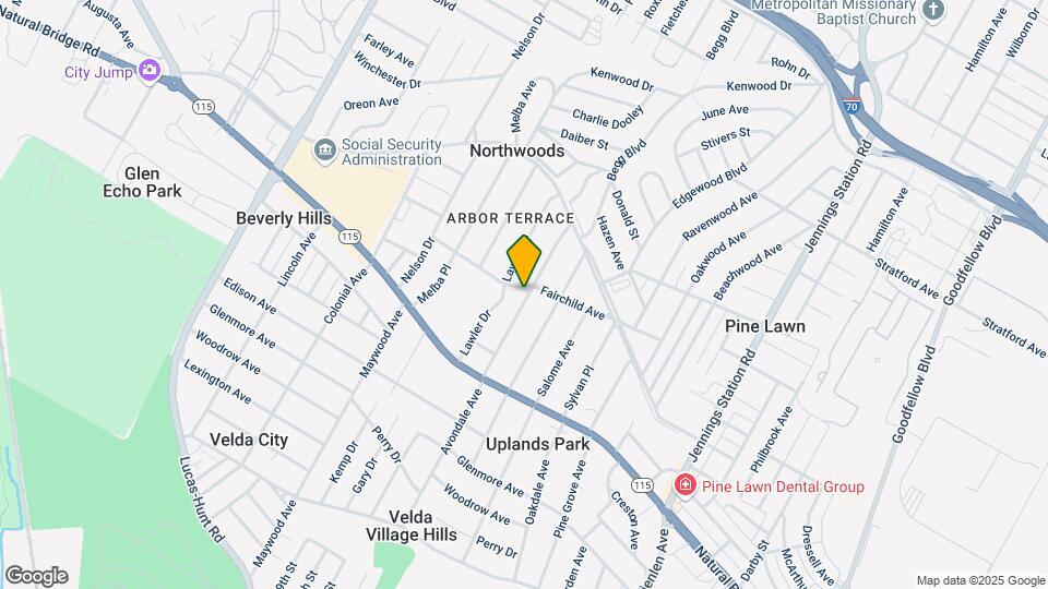 3741 Avondale Ave Map and Location Details