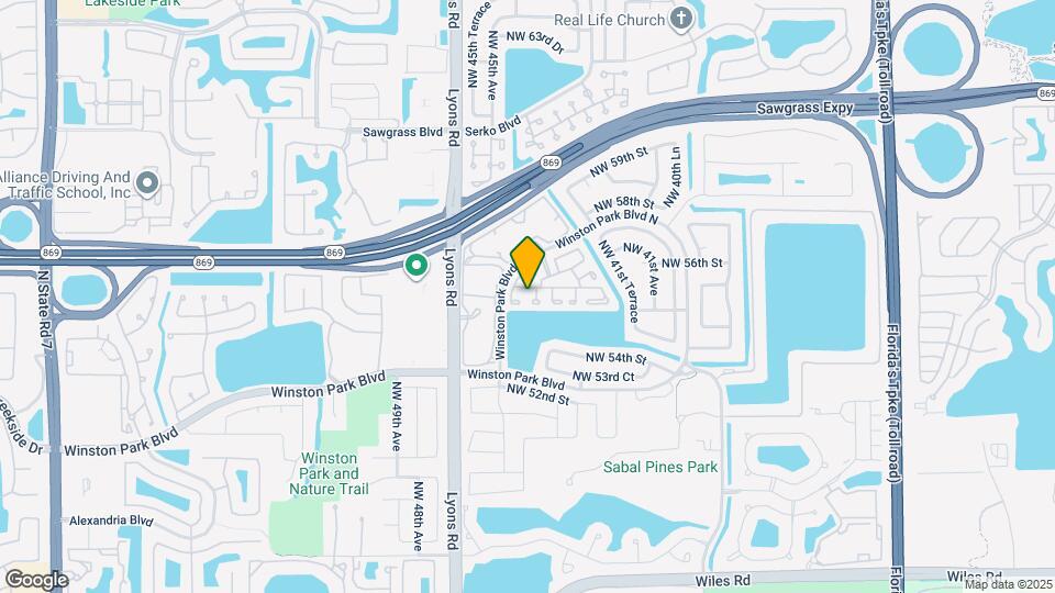 5477 NW 44th Way Map and Location Details