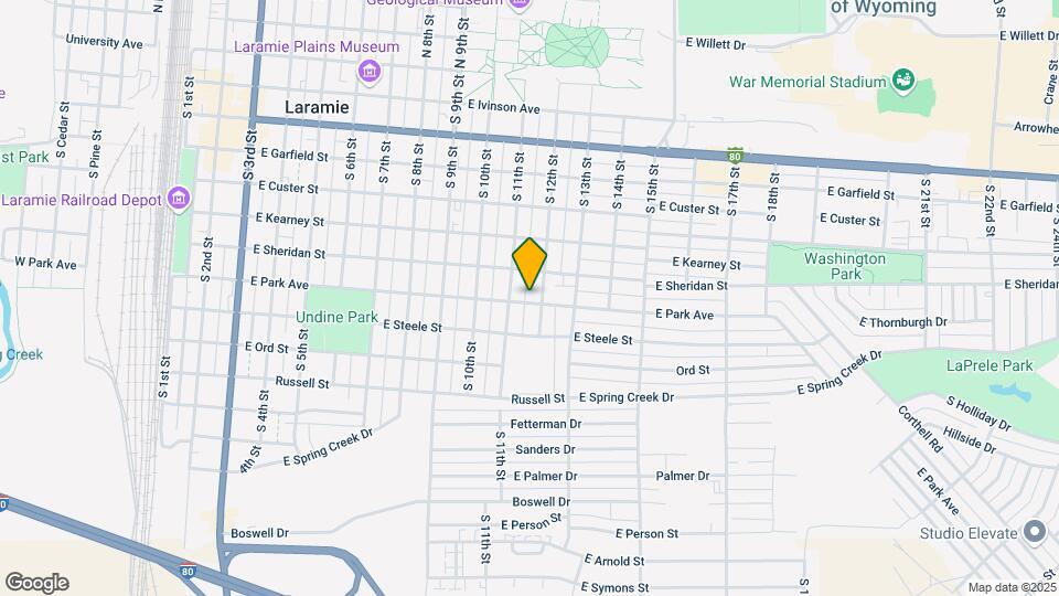 1115 E Park Ave Map and Location Details