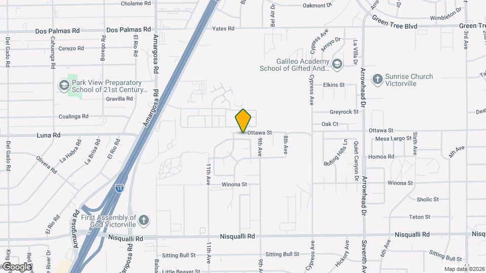 15640 Inca Way Map and Location Details