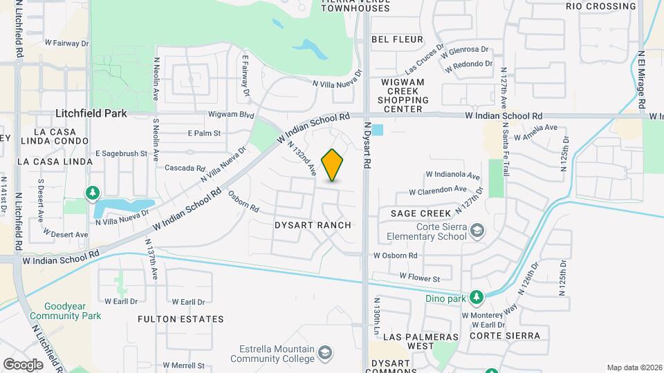 13140 W Fairmont Ave Map and Location Details