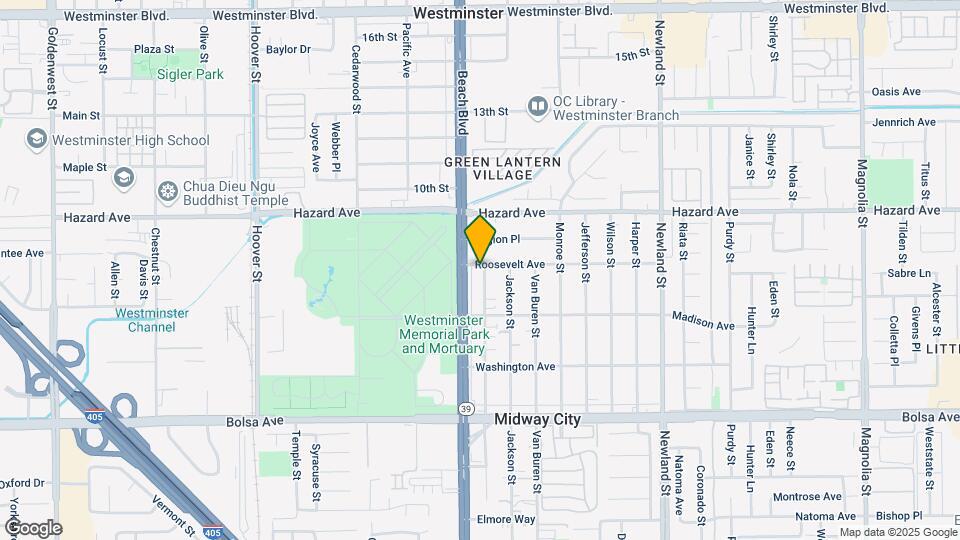 14621 Adams St Mapa y Detalles de la Ubicación