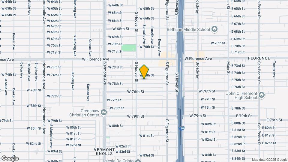 717-719 W 75th St Map and Location Details