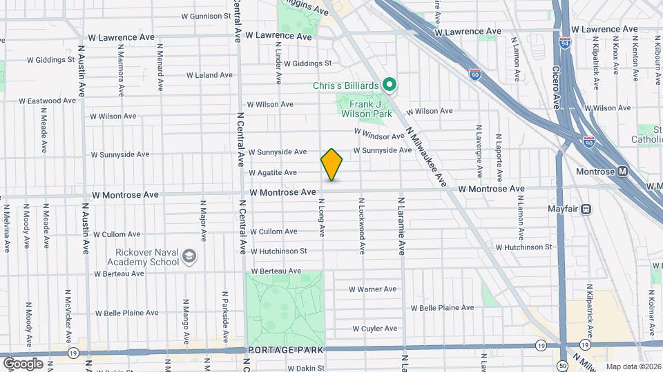 5346 W Montrose Ave, Unit Unit 2 Map and Location Details