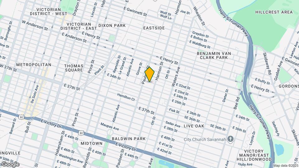 815 E 33rd St Map and Location Details