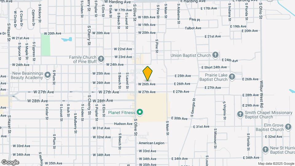 305 W 26th Ave Map and Location Details