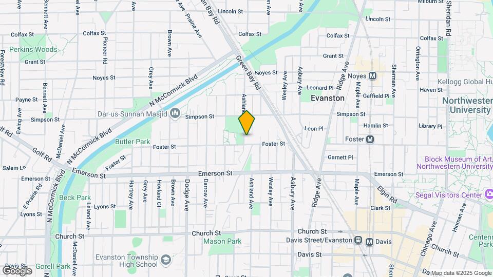 2007-2017 Ashland Ave Map and Location Details