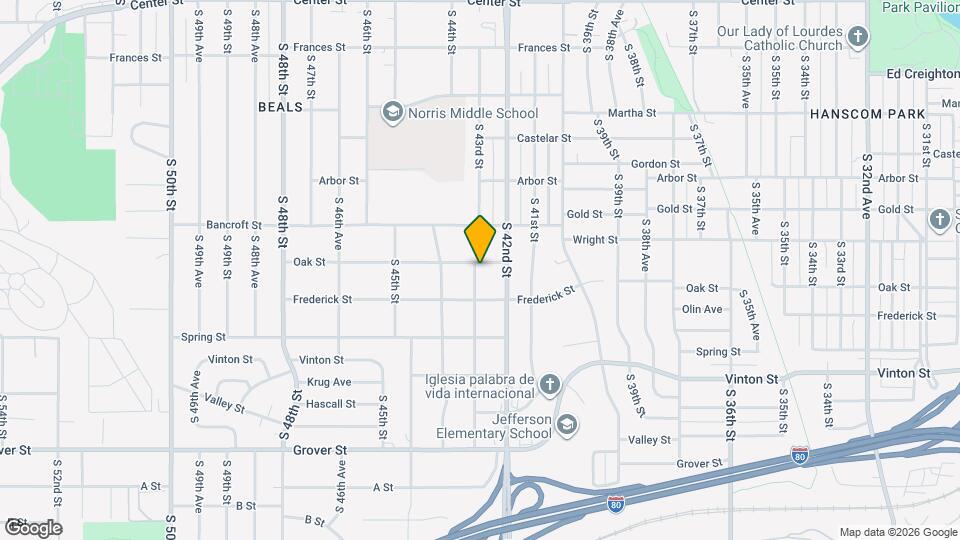 3001 S 43rd St Map and Location Details