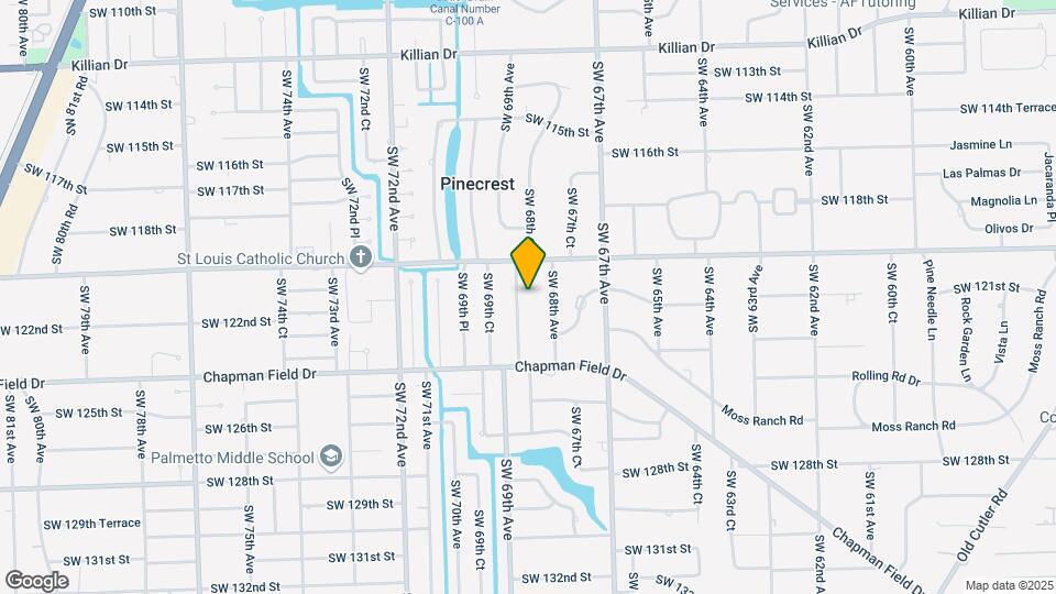 12101 SW 68th Ct Map and Location Details