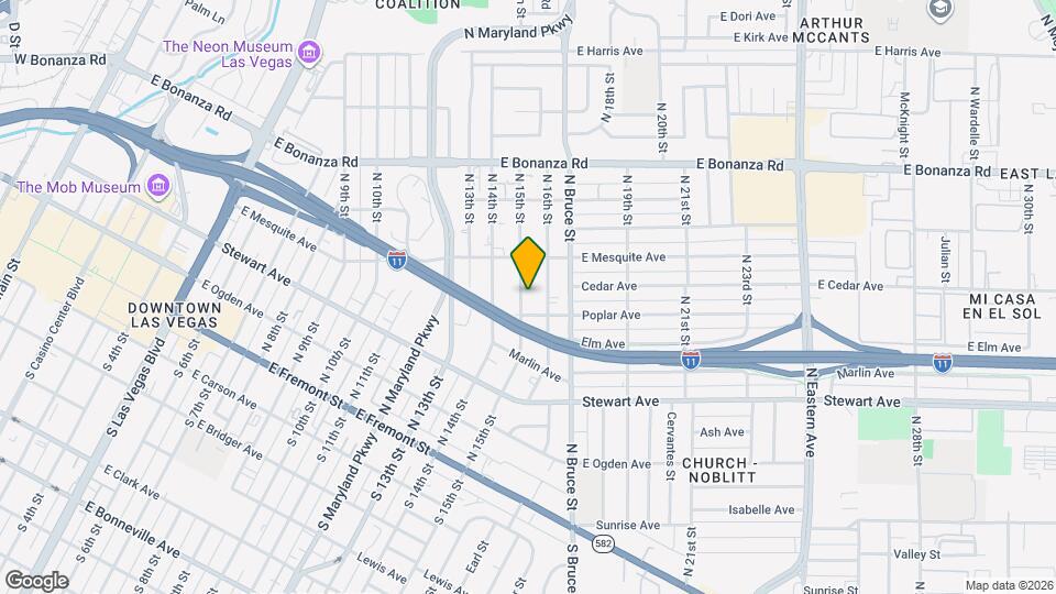 370 N 15th St Map and Location Details