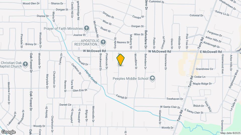 2858 Fairhill Dr Map and Location Details