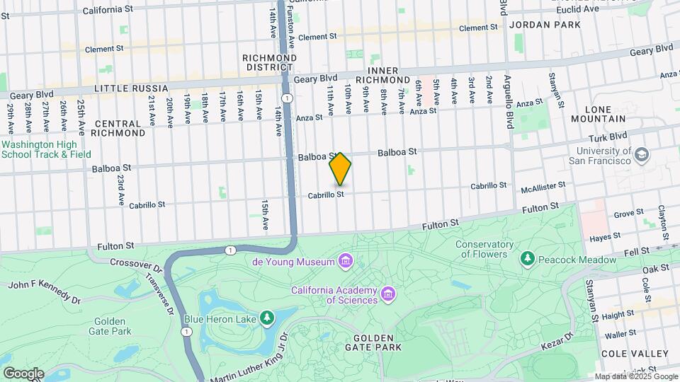 950 Cabrillo St Map and Location Details