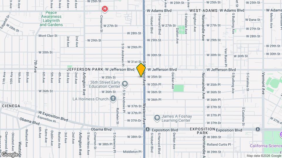 1714 W 35th St Map and Location Details