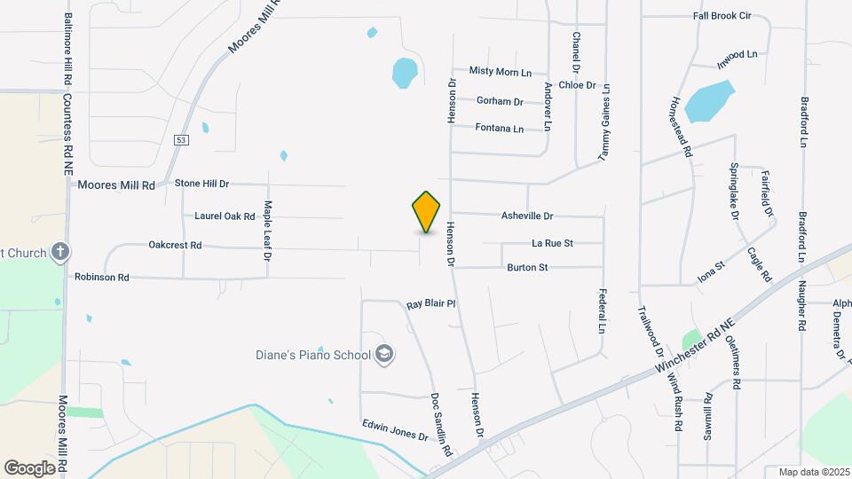 211 Forrest Oak Ln Map and Location Details