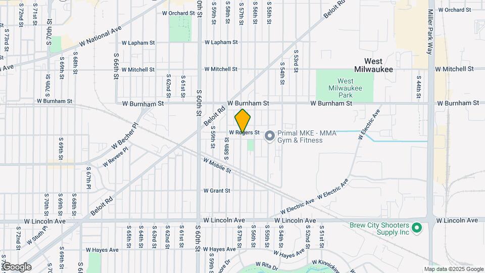 5633 W Rogers St, Unit Remodeled 2bed-1bath Map and Location Details