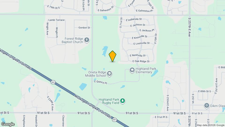 9212 S 251st E Ave Map and Location Details