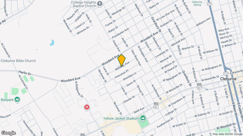 1103 Williams Ave Map and Location Details