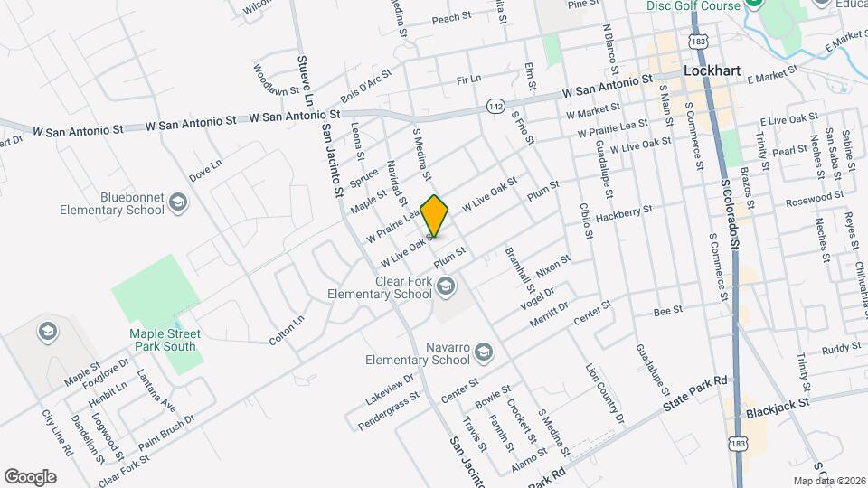 1010 W Live Oak St Map and Location Details