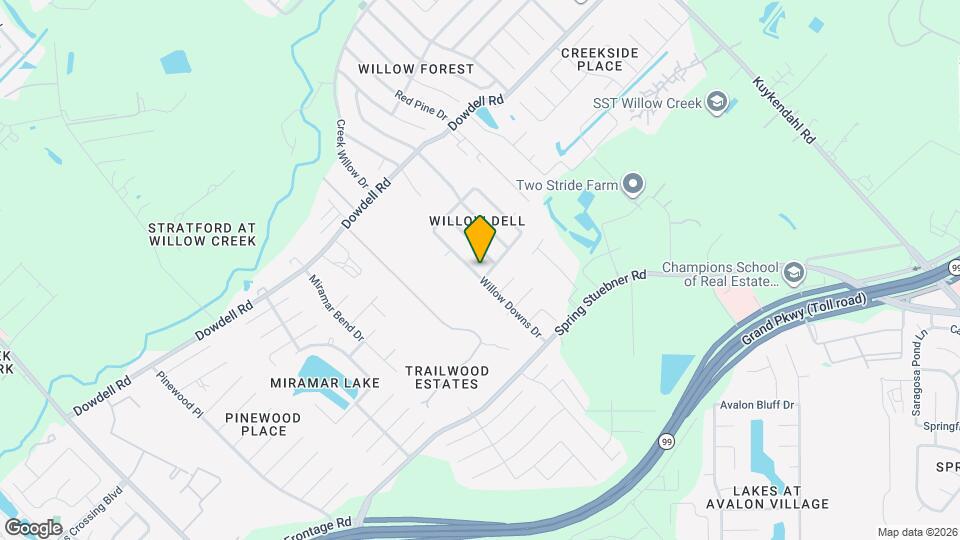 21910 Willow Downs Dr Map and Location Details